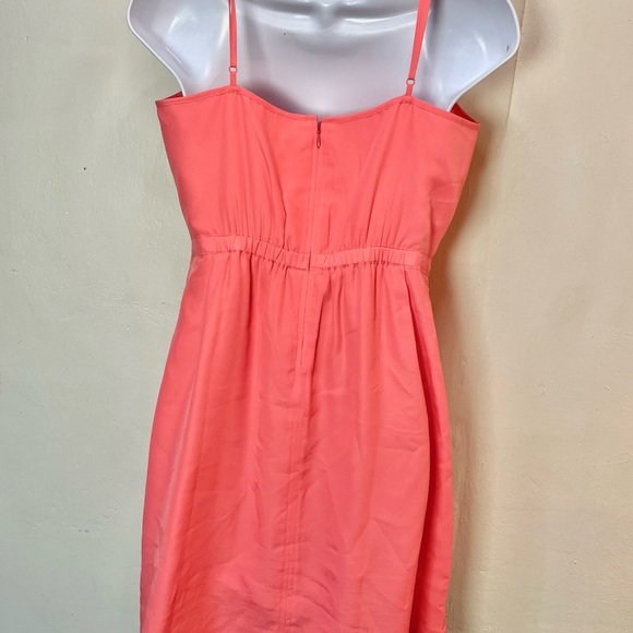 #0115 J Crew Coral Sundress w/ Adjustable Straps Zippered Back -6 - Picture 2 of 6